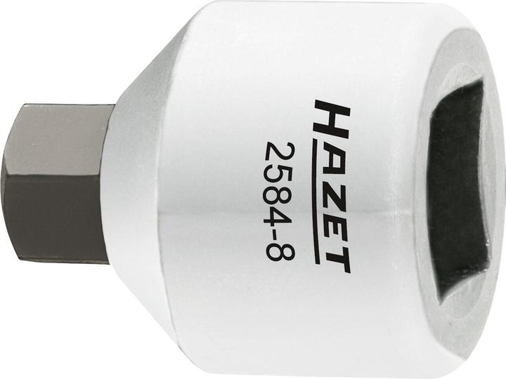 Produktbild HAZET Bremssattel Schraubendreher-Steckschlüsseleinsatz 2584-8 ∙ Vierkant10 mm (3/8 Zoll) ∙ Innen S… (8 mm)