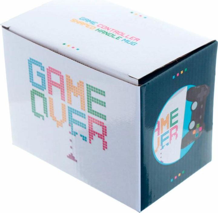 Actual product image Puckator GAME OVER Game Controller Shaped Handle Dolomite Ceramic Mug (320 ml, 1x)