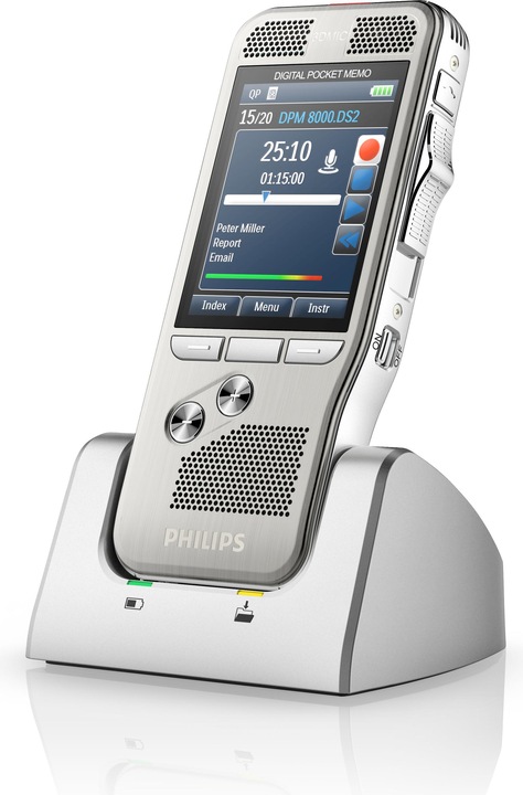 Produktbild Philips DPM8000 Pocket Memo (inkl. Software, internationaler Schiebeschalter) (4 GB)
