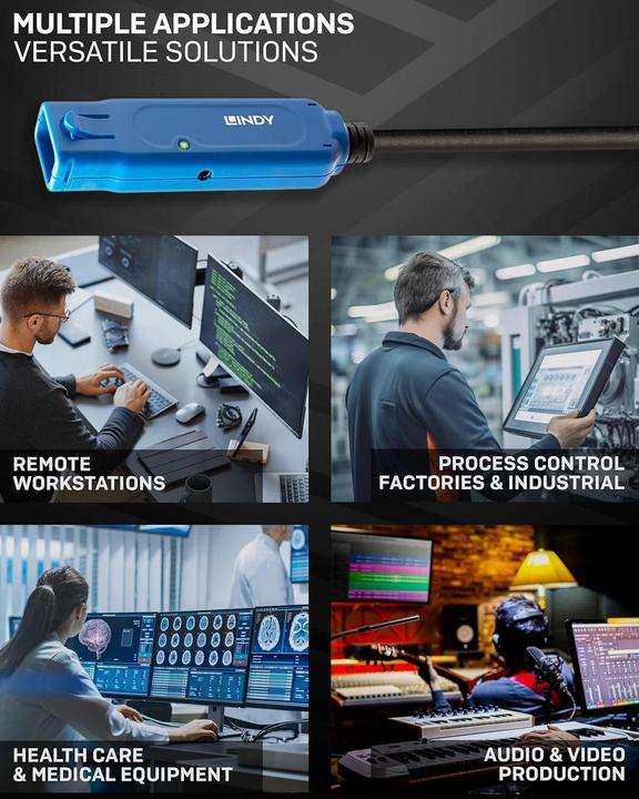 Produktbild Lindy USB 3.0 Aktiv-Verlaengerung 15m USB 3.0 Super Speed (15 m)