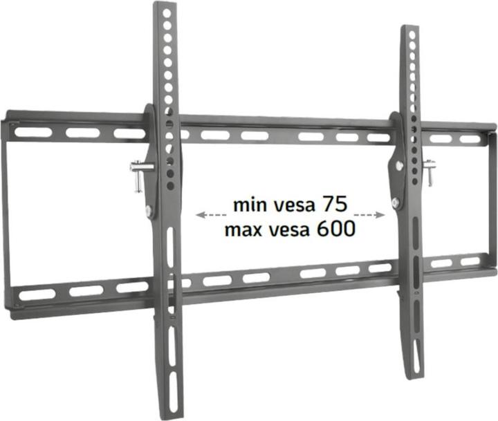 Techly Supporto da parete per TV LCD LED 40"-65", nero (Muro, 65", 50 kg)