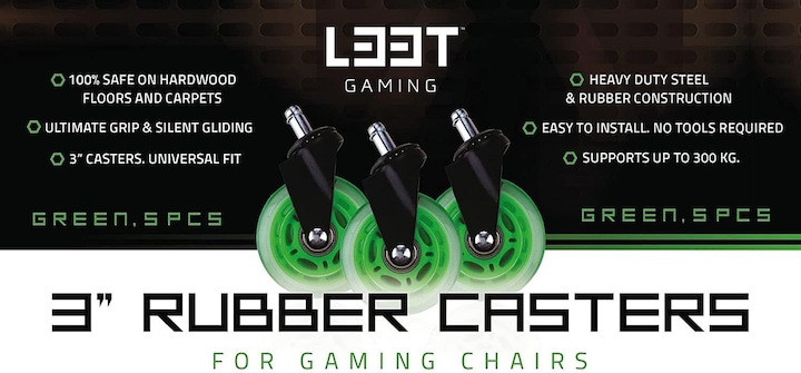 Produktbild L33T Rollen für Gaming-Stühle