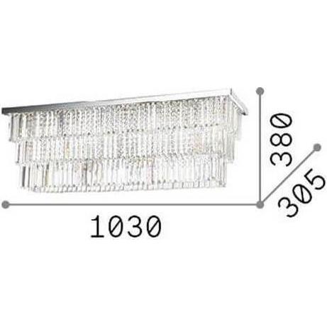 Thumbnail - Ideal lux, Wandleuchte + Deckenleuchte, MARTINEZ Deckenleuchte E14 8-fach dimmbar Gold 213569 (E14)