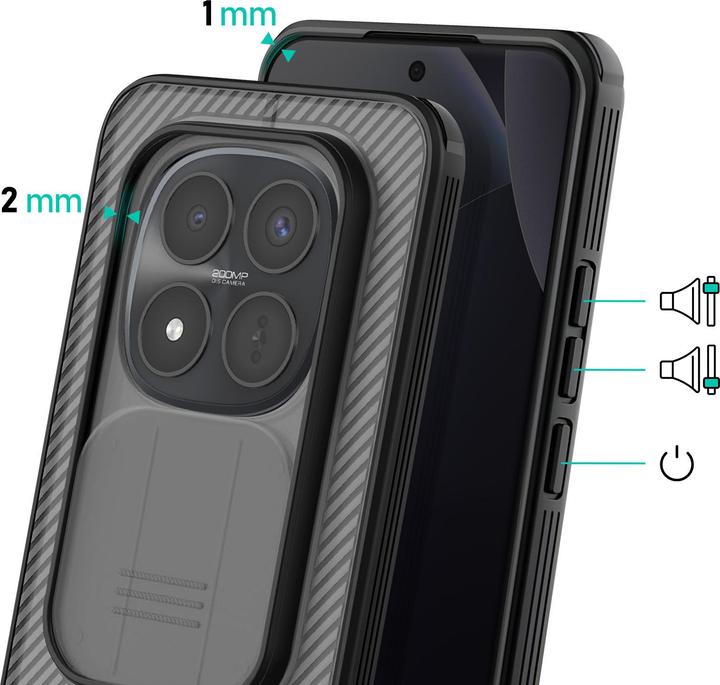 Produktbild Nillkin CamShield Pro Hülle mit Kameraschutz Redmi Note 15 Pro+ (Xiaomi Redmi Note 15 Pro+)