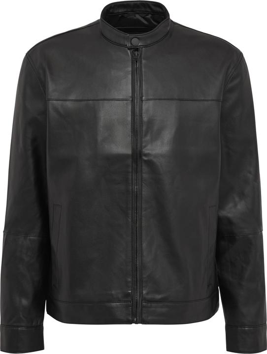 S.Oliver Indoor-Jacke Jacke aus Lederimitat mit Stehkragen