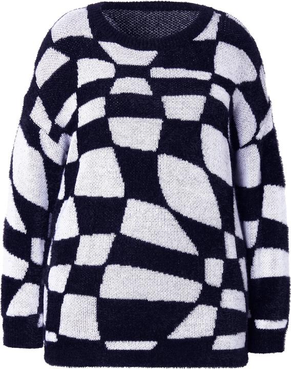 Produktbild Angel of Style Pullover, Loose Fit, Schachbrett-Muster, Langarm (58)