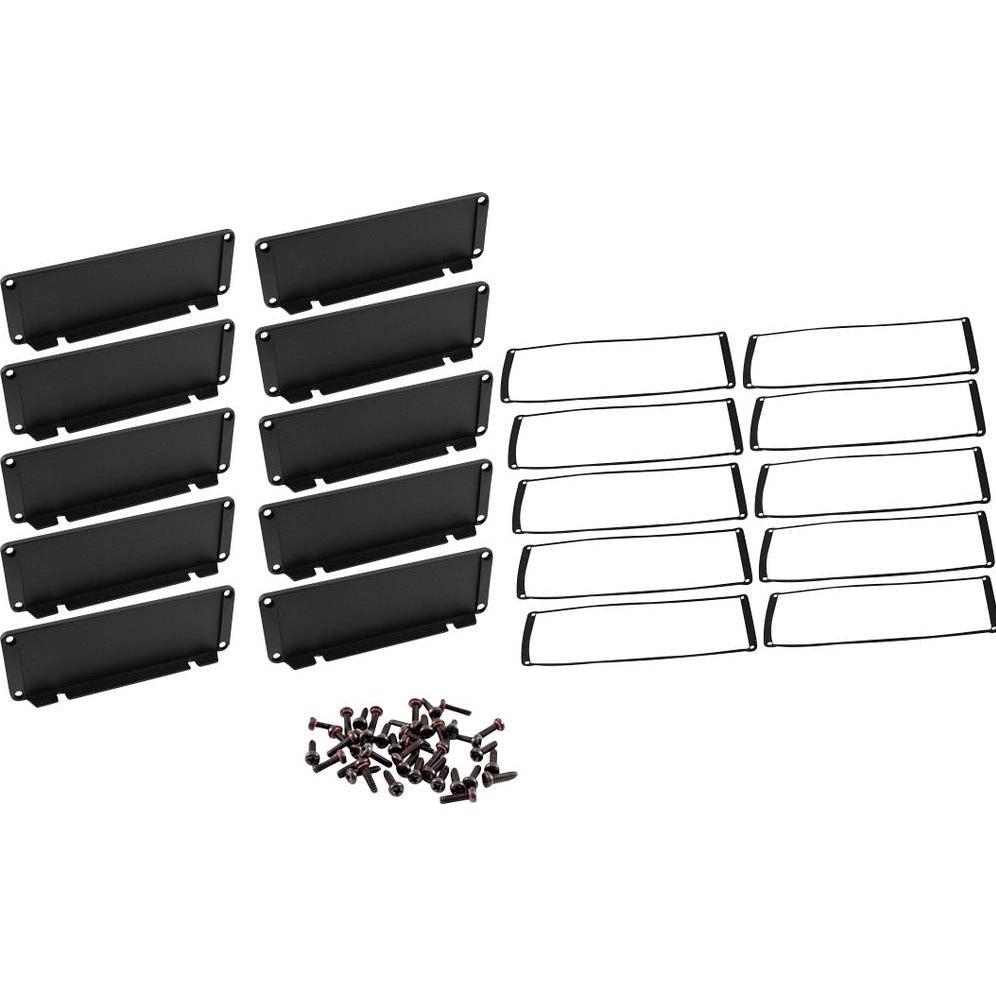 Hammond Endplatte Aluminium Schwarz (L x B x H) 16 x 168.50 x 56.90mm 10St., Elektronikzubehör + Geh