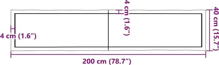 Immagine prodotto VidaXL Aneta (200 x 6 x 40 cm)