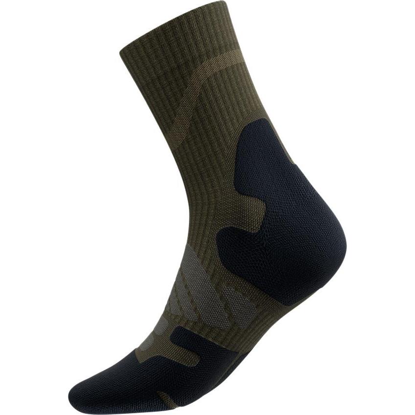 Bauerfeind, Herren, Sportsocken, Outdoor Merino Mid Cut Socks Men (42 - 45), Grün