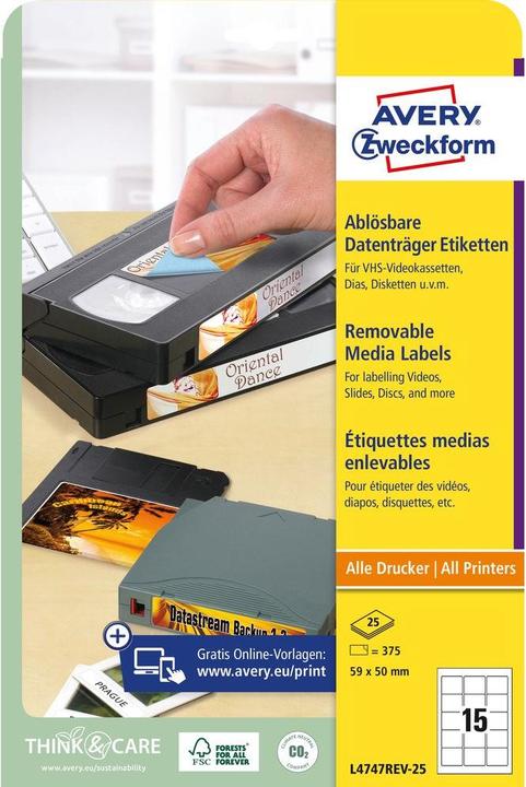 Produktbild Avery Etiketten für ZIP-Disketten