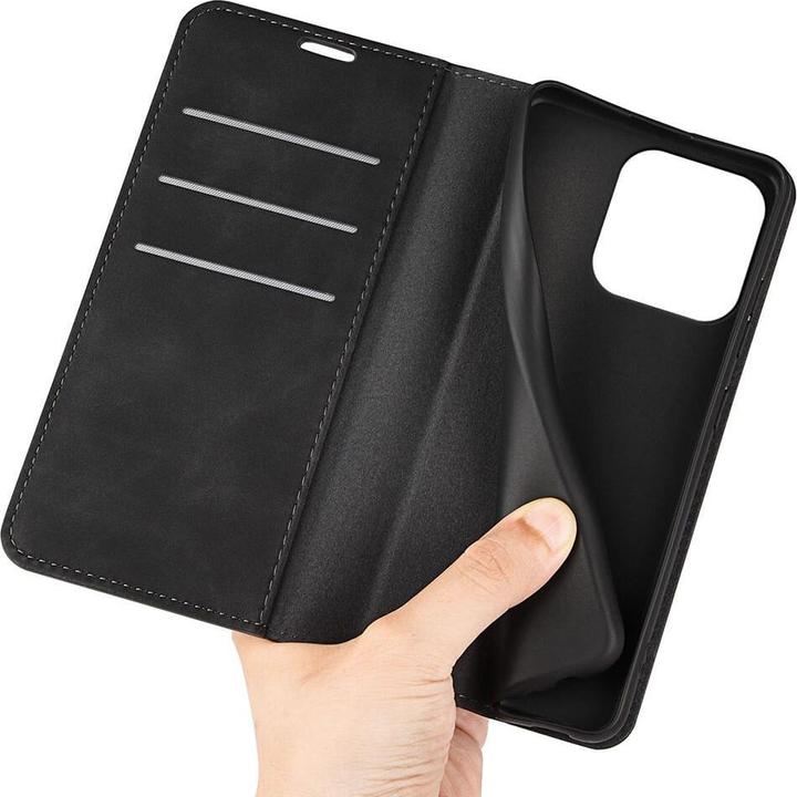 Produktbild Cover-Discount iPhone 15 Pro Max - Stand Flip Case Hülle schwarz (Apple iPhone 15 Pro Max)
