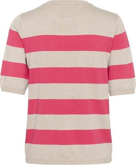 Rasberry, featherg. bold stripe