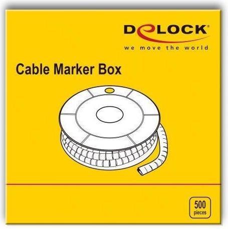 Produktbild Delock Kabelmarker Box, Nr: 5, gelb, 500 Stück