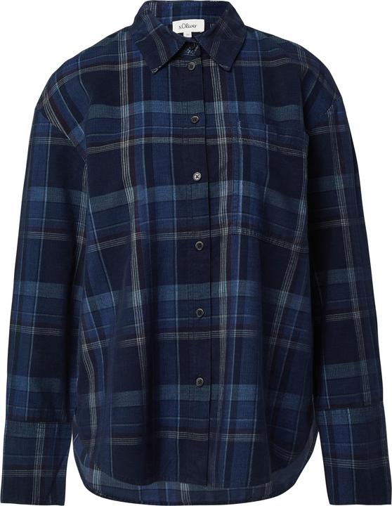 Immagine prodotto s.Oliver Bluse Karierte Feincord-Bluse im Relaxed Fit (38)