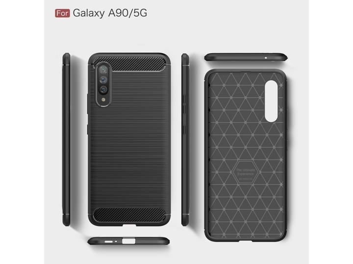 Image du produit Screenguard Samsung Galaxy A90 5G Housse Carbon Brushed Soft TPU (Samsung Galaxy A90 5G)