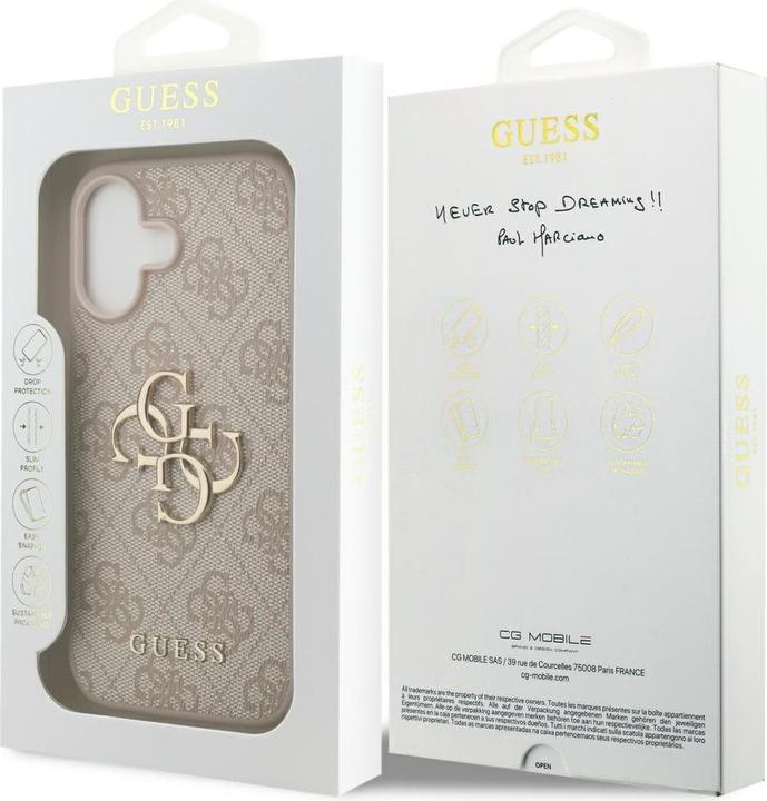 Produktbild Guess - Hardcase 4G Big Logo (GUHCP17S4GMGPI) - iPhone 17 - Pink (Apple iPhone 17)