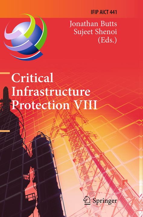 Produktbild Critical Infrastructure Protection VIII (Jonathan Butts, Sujeet Shenoi, 2016)