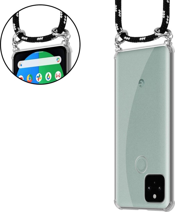 Produktbild Cadorabo TPU Handy Kette SILBER Cover