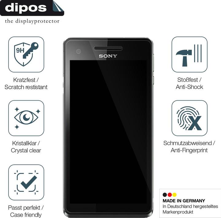 Produktbild Dipos Displayschutz Anti-Shock (2 Stk., Sony Xperia V)