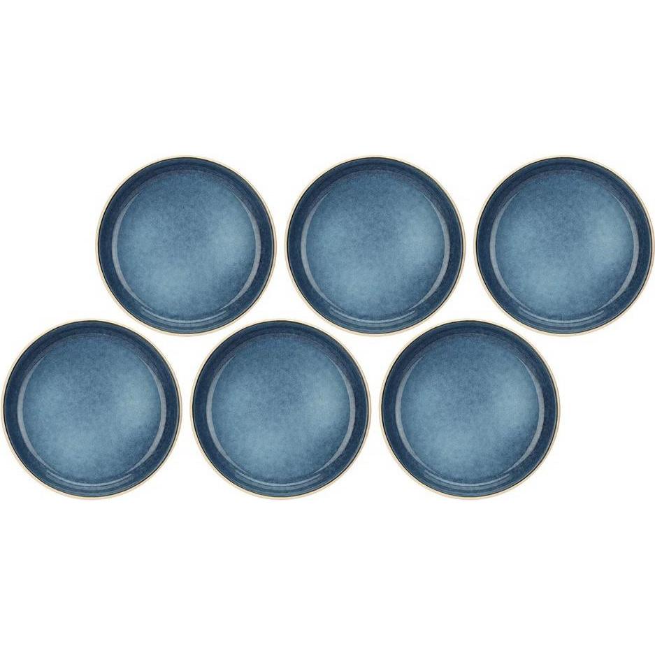 Rose Tulipani ROSE&TULIPANI ARPEGGIO Set mit 6 Suppentellern 21 cm, Teller, Blau