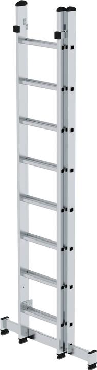 Produktbild Munk Sprossen-Mehrzweckleiter 2-teilig mit nivello-Traverse 2x8 Sprossen (Mehrzweckleiter, 418 cm)