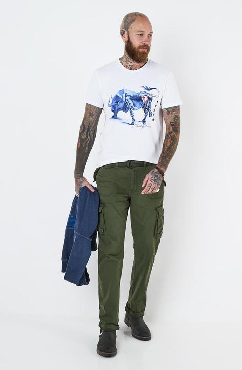 Actual product image Joe Browns Hand-Drawn Bull Graphic T-Shirt (S)