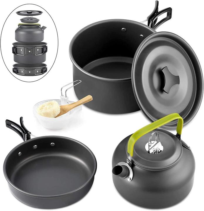 Actual product image Queta Camping tableware set for 2-3 people