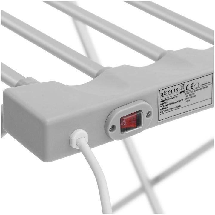 Produktbild Ulsonix Beheizbarer Wäscheständer Wäschetrockner aus Aluminium 8 Heizstäbe 10 kg 150 W (0.14 m)