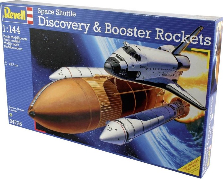 Actual product image Revell Space Shuttle Discovery and Booster Rockets