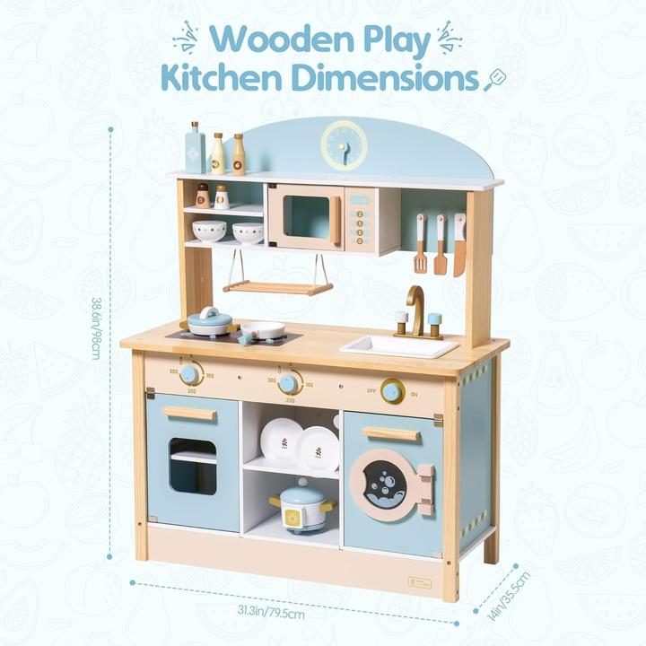 Actual product image Robud Wooden Play Kitchen Set
