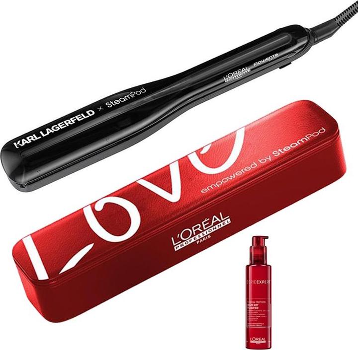 Produktbild L'Oréal Professionnel Steampod 3.0 Karl Lagerfeld mit Vanity-Case & Blow Dry Fluidifier