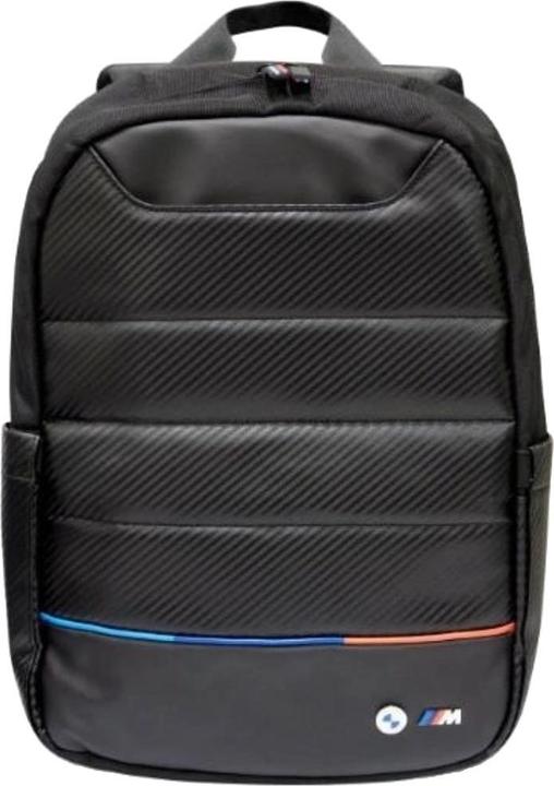 Actual product image BMW Backpack BMBP15PUCARTCBK 16" black/black Carbon&Nylon Tricolour (15 l)