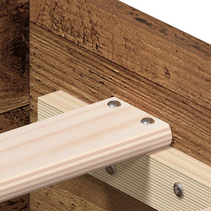 Image du produit vidaXL Cadre de lit en vieux bois 90x200 cm bois d'ingénierie (90 x 200 cm)