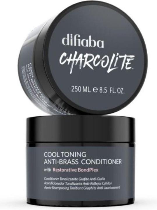 Actual product image Difiaba Charcolite Cool Toning Anti-Brass Conditioner 250ml (250 ml)