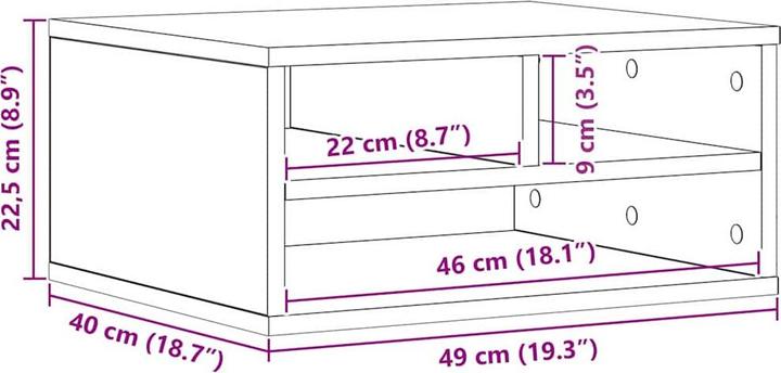 Actual product image vidaXL Druckerständer