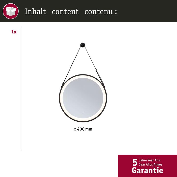Immagine prodotto Paulmann PAUL Apparecchio a specchio a LED (40 x 40 x 40 cm)