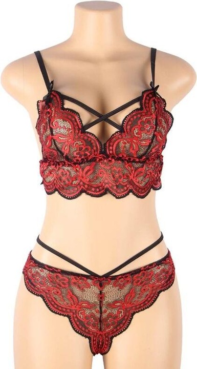 Produktbild Subblime Zweiteiliges Set Spitzenoberteil Und H?Schen S/M (M)