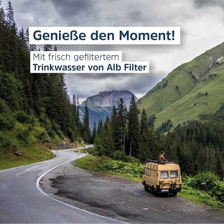 Actual product image Alb filter TRAVEL Nano Trinkwasserfilter - Keimsperre für den Festeinbau Edelstahl