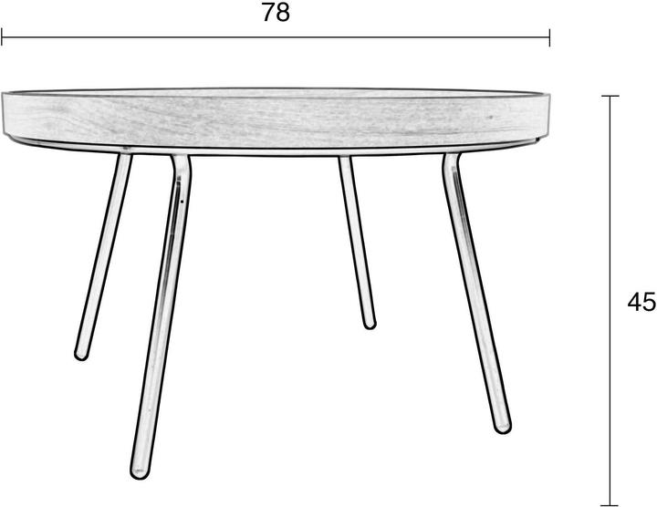 Produktbild Zuiver Oak (78 x 78 x 45 cm)