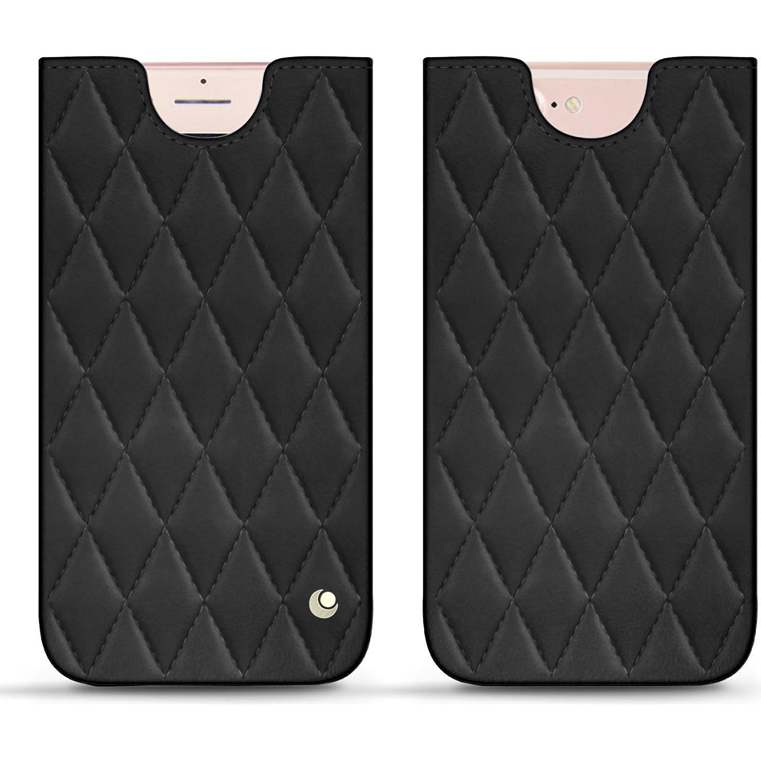 Noreve Lederschutzhülle (Apple iPhone 7 Plus), Smartphone Hülle, Schwarz
