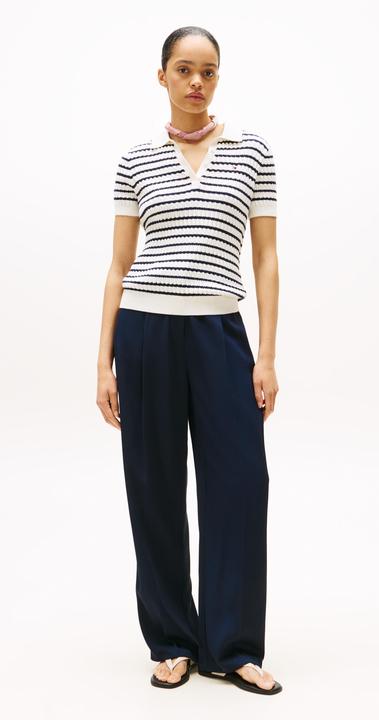 Produktbild Tommy Hilfiger Kabelpullover mit Knopfleiste (XS)