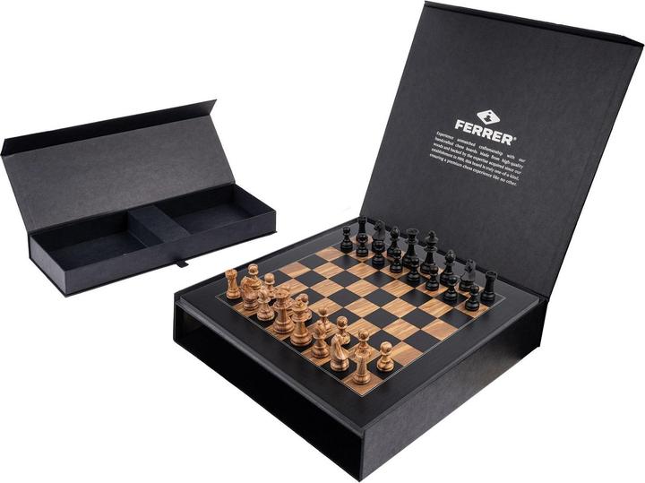 Image du produit Philos Schachset - Schwarz Olive Deluxe - Feld 50 mm