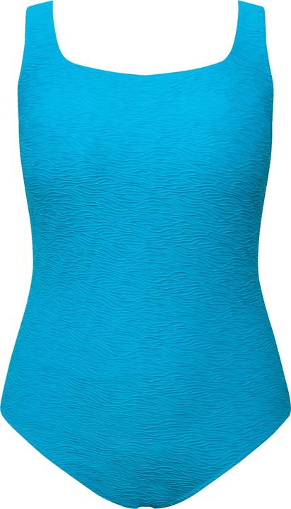 Produktbild Ulla Popken Badeanzug, Wellenstruktur, Softcups, Carree-Ausschnitt (50)