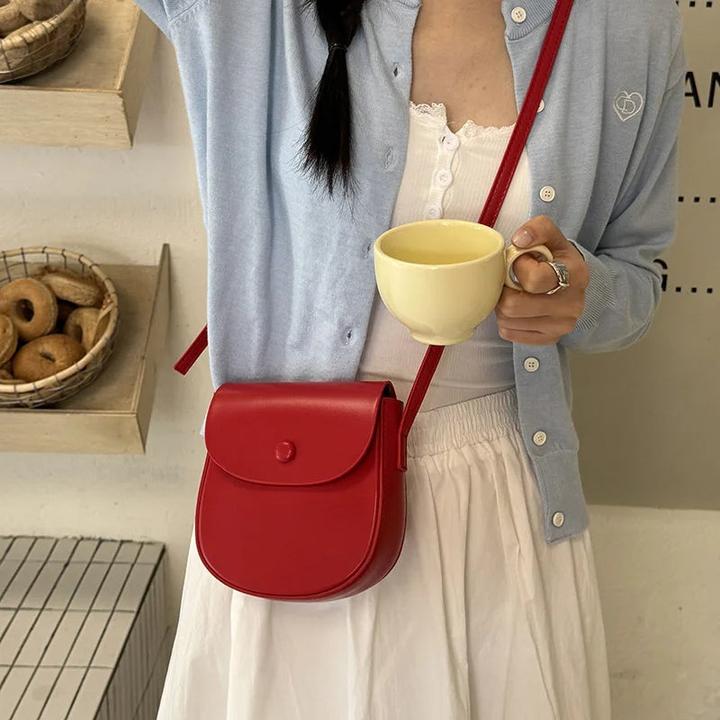 Produktbild Only-Bags.Store Klappe Crossbody Taschen Mini PU Leder Schultertaschen und Handtaschen Telefon Einfache feste