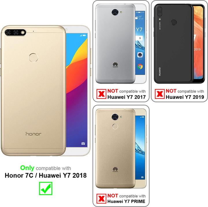 Produktbild Cadorabo Book Invisible Magnet Cover (Honor 7c)