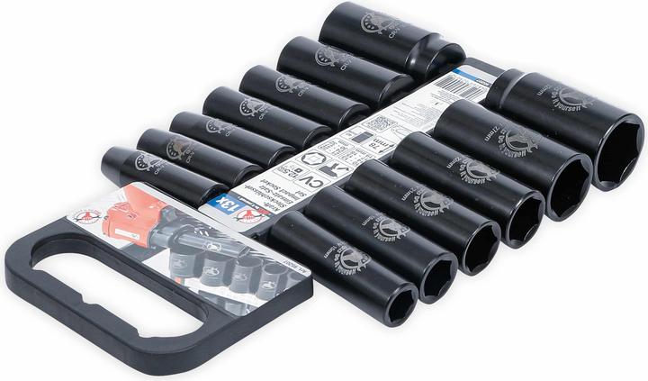 Actual product image BGS Impact Socket Set 12.5 mm (1/2") Drive 10-32 mm 13 pcs. (1/2")