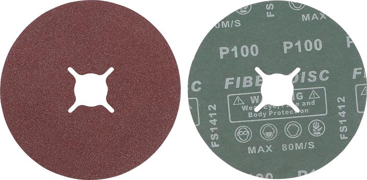 Actual product image BGS Sanding Pads Set Grain Size 100 Aluminium Oxide 10 pcs. (100)