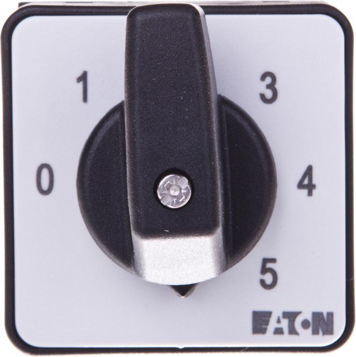 Produktbild Eaton 081565 Stufenschalter, Kontakte: 5, 20 A, Frontschild: 0-5, 45 Grad, 5 Stufen 45 Grad, Rastend