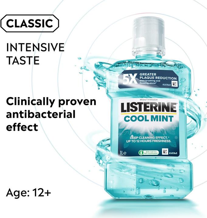 Image du produit Listerine Coolmint Mouthwash (1000 ml, Rince-bouche)