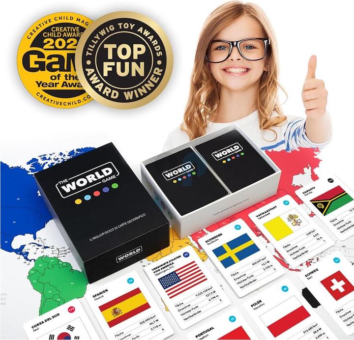 Image du produit The World Game Gioco di Carte Geografia (Italien)